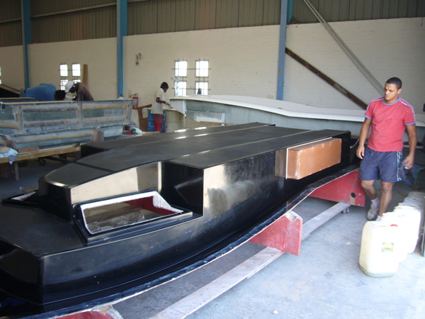 M2 hull structure under construction at Argo
