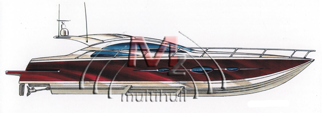 M2 63 burgundy profile illustration