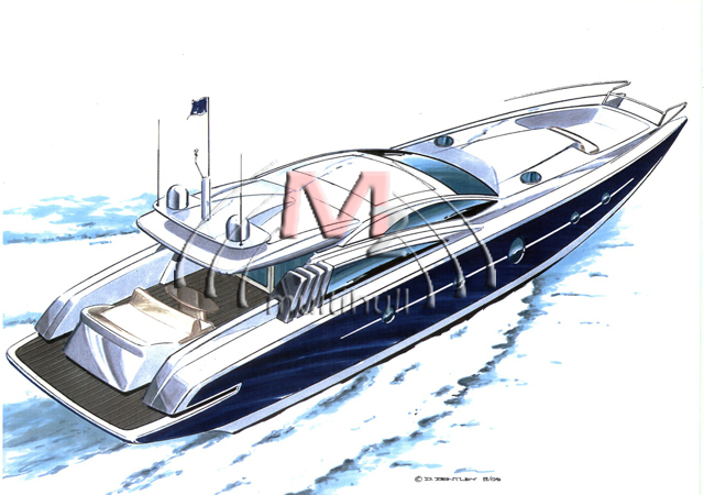 M2 87 stern-quarter concept illustration